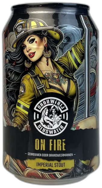 Bluswater On Fire blikje van 33cl