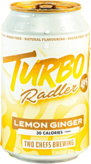 Turbo Radler Lemon Ginger blikje van 33cl