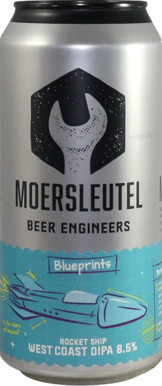 Moersleutel Rocket Ship blik van 44cl