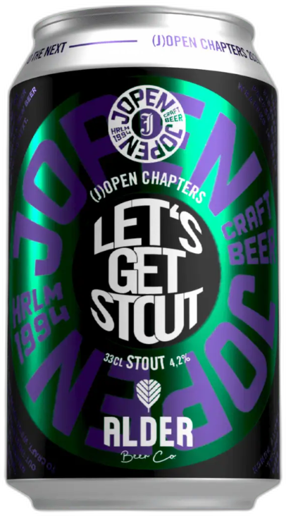 Jopen Let's get Stout blikje van 33cl