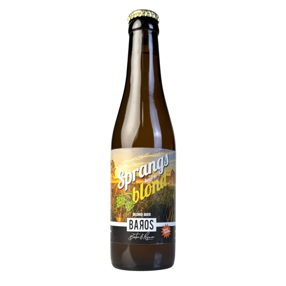 Baros Bier - Sprangs Hopfris Blond