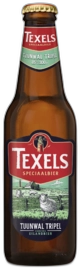 Fles Texels Tripel speciaalbier van 0,30 liter tegen witte achtergrond.
