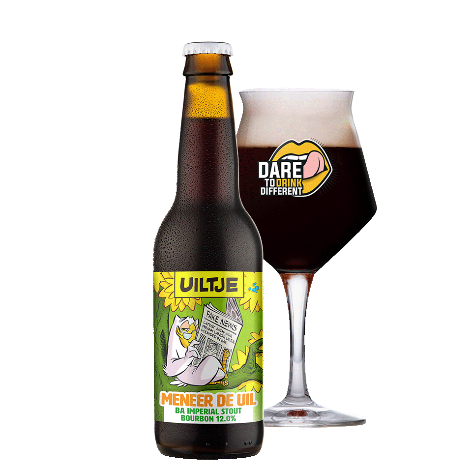 Uiltje Meneer de Uil Barrel Aged Bourbon fles 33cl