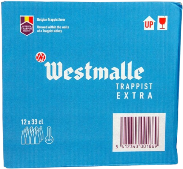 Westmalle Extra doos met 12 flesjes van 33cl