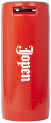 Rood Jopen Hoppen 20-liter fust staand met wit logo