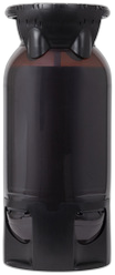 Zwart 20L baxbier Gateway fust met zichtbare kraan en handvatten, op witte achtergrond