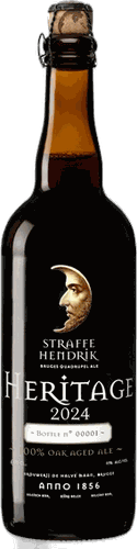 Fles Straffe Hendrik Heritage 2024 van 75cl met zwart etiket