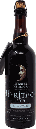 Fles Straffe Hendrik Heritage 2019 van 75cl met zwart etiket