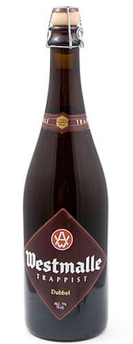Westmalle dubbel, fles van 0,75 liter