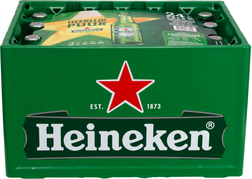 Heineken krat van 24 flesjes á 0,30 liter Heineken krat van 24 flesjes á 0,30 liter