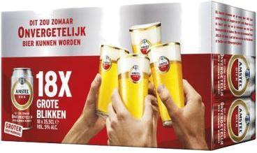 Amstel vriendenpack doos van 18 blikjes a 355 cl