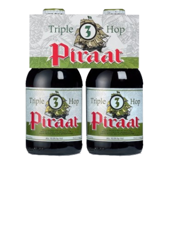 Piraat Tripel Hop set met 4 flesjes van 0,33 liter