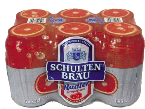 Schultenbrau Radler Grapefruit set van 6 blikjes á 0,33 liter