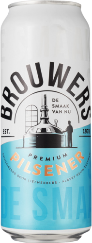 Brouwers Pilsener blik van 0,5 liter Brouwers Pilsener blik van 0,5 liter