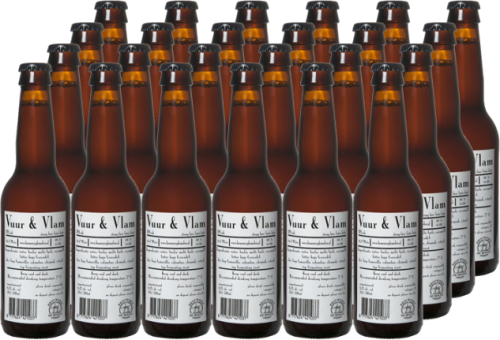 De Molen Vuur en Vlam set van 24 flesjes van 33cl De Molen Vuur en Vlam set van 24 flesjes van 33cl