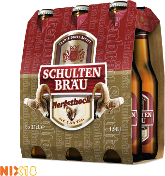 Schultenbrau herfstbok set van 6 flesjes a 0,33 liter