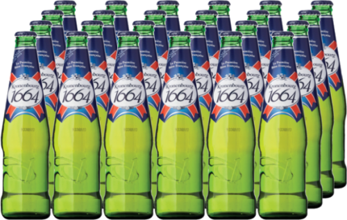 Kronenbourg 1664 doos van 24 flesjes a 0,25 liter  Kronenbourg 1664 doos van 24 flesjes a 0,25 liter