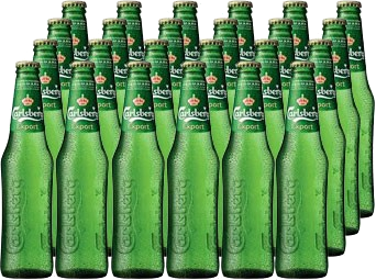Carlsberg doos van 24 flesjes a 0.25 liter 