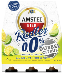 Am­stel Rad­ler dub­bel ci­trus 0.0% set van 6 flesjes a 0,33 liter 