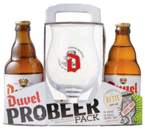Duvel set van 2 flesjes van 0,33 liter