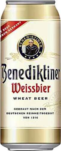 Benediktiner Weissbier blik van 0,50 liter