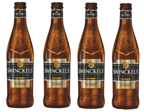 Swinckels set van 4 flesjes á 0,33 liter