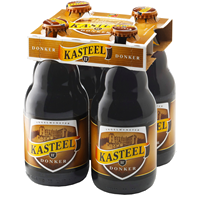 Kasteel Dubbel set van 4 flessen van 33 cl