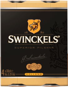 Swinckels set van 4 blikken á 0,33 l