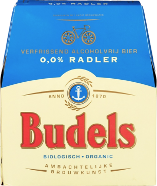 Budels Radler 0,0% set van 6 flesjes á 0,30 liter