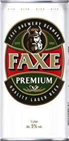 Faxe Premium blik van 1 liter