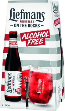 Liefmans Fruitesse Alcoholvrij set van 4 flesjes van 25cl