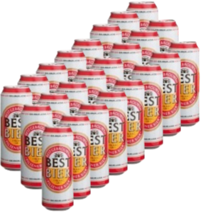 Best bier Tray met 24 blikjes van 50cl