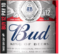 Bud doos van 12 flesjes 0,30 liter Bud doos van 12 flesjes 0,30 liter