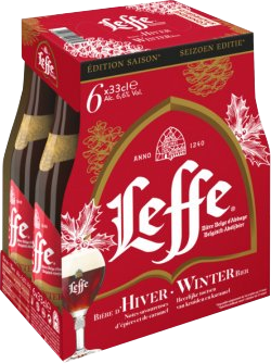 Leffe Winterbier Sixpack met flesjes van 0.33l