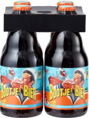 Bootjes Bier 4pack met flesjes van 33cl