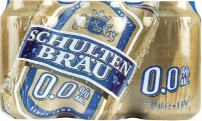 Schultenbrau 0.0% sixpack met blikjes van 33cl