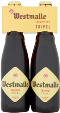 Westmalle Tripel 4pack met flesjes van 33cl