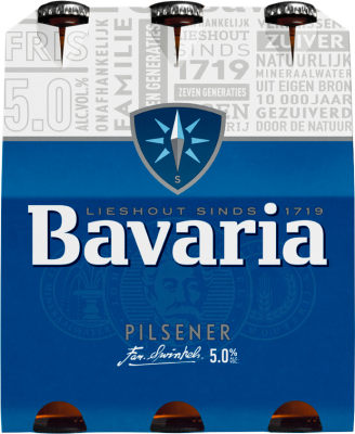 Bavaria sixpack met 6 flesjes van 30cl