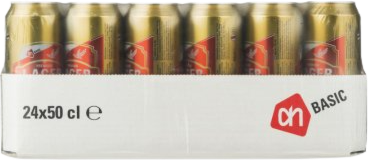 AH Basic pils tray met 24 blikken van 50cl