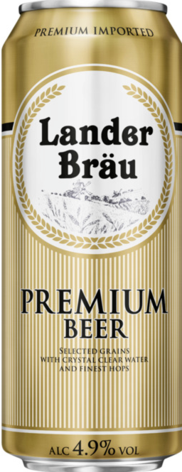 Lander bräu Bier blik van 50cl