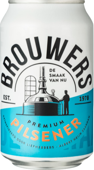 Brouwers Pilsener blikje van 33cl Brouwers Pilsener blikje van 33cl