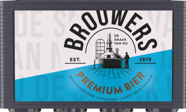 Brouwers Bier krat met 24 flesjes van 30cl Brouwers Bier krat met 24 flesjes van 30cl