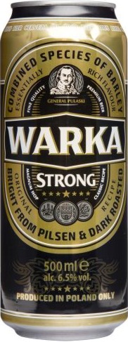 Warka Strong bier blik van 50cl