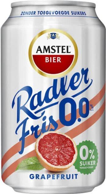 Amstel Radler Fris 0,0% Grapefruit Blik Aanbieding | Aanbiedingen Van Blikjes  Bier | Biernet.Nl