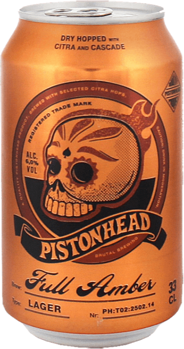 Pistonhead Full Amber blikje van 33cl