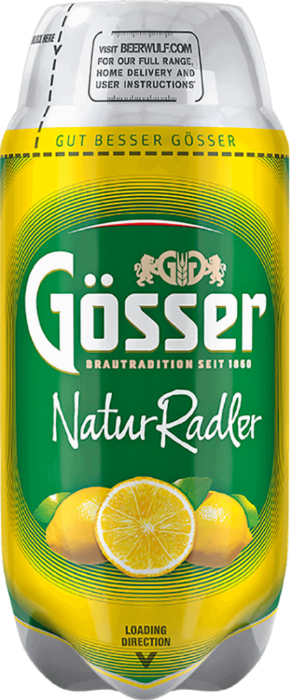 Gösser Radler Torp van 2 liter