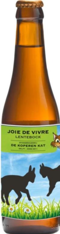 Koperen Kat Joie de Vivre flesje van 33cl Koperen Kat Joie de Vivre flesje van 33cl
