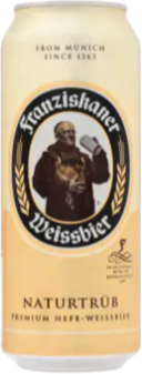 Franziskaner weissbier blik van 50cl