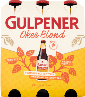 Gulpener Oker Blond sixpack met flesjes van 30cl Gulpener Oker Blond sixpack met flesjes van 30cl