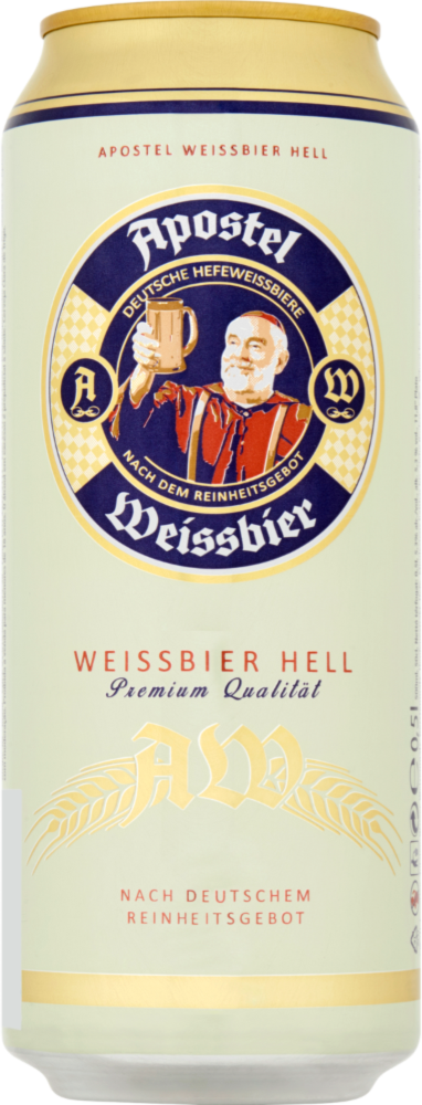 Apostel Weissbier Hell blik van 50cl
